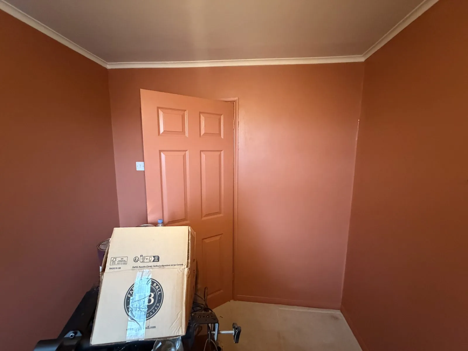 Terracotta feature wall