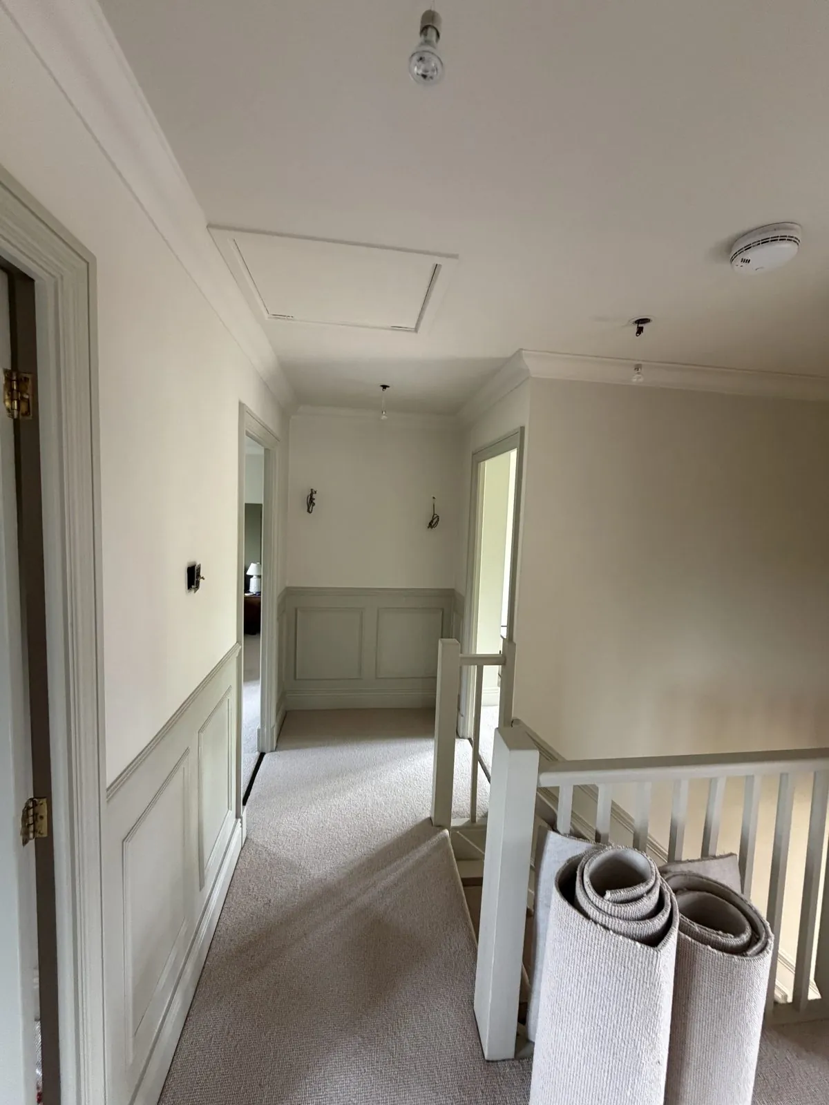 Grey wall panelling
